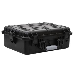 vidaXL transportabel flightcase 52x40x19 cm PP sort