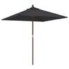 vidaXL haveparasol med tr&aelig;stang 198x198x231 cm sort