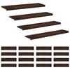 vidaXL Trappetrin 20 stk. 110 x 30 x 2 cm M&oslash;rk Brun Solid b&oslash;g