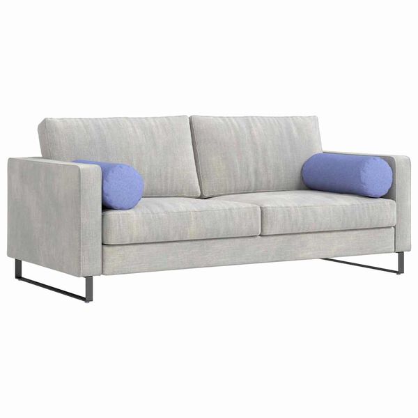 vidaXL Bolsterpuder 2 pcs Jeans bl&aring; &Oslash; 25 x 70 cm Stof