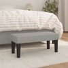 vidaXL bænk 70x30x30 cm stof lysegrå