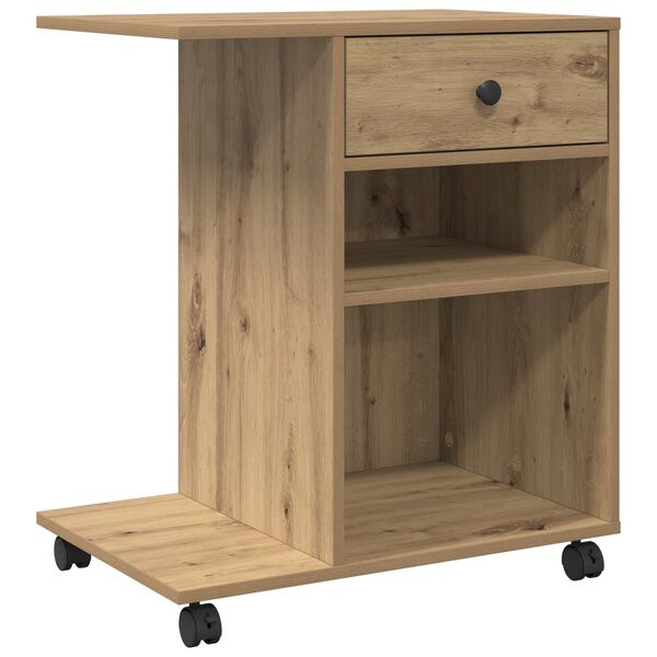 vidaXL Printerstand Artisan eg 60 x 40 x 68.5 cm Konstrueret tr&aelig;