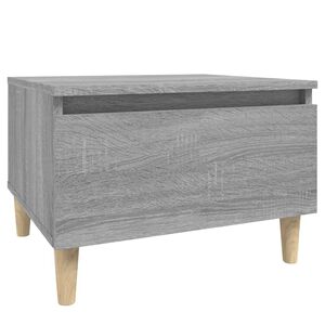 vidaXL sidebord 50x46x35 cm konstrueret tr&aelig; gr&aring; sonoma-eg