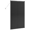 vidaXL Persienner med gardiner Sort 175 x 105 cm Aluminium