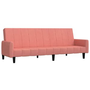vidaXL 2-personers sovesofa fl&oslash;jl lyser&oslash;d