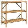 vidaXL reol med 3 hylder 100x40x90 cm bambus