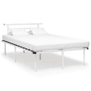 vidaXL sengestel 120x200 cm metal hvid