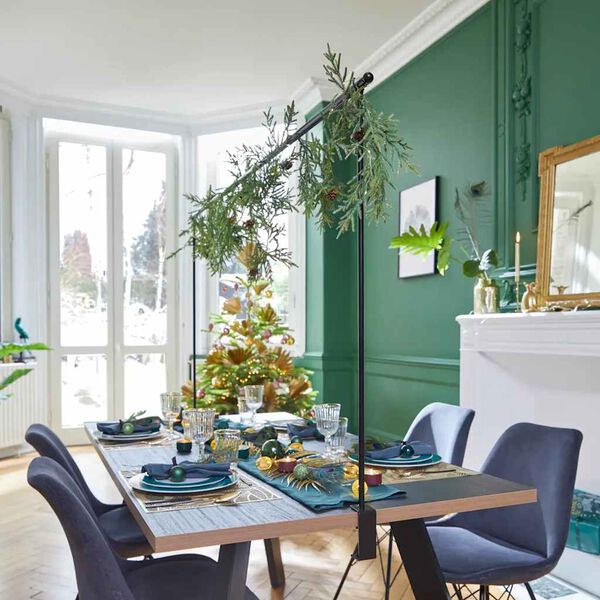 ProGarden dekorationsstang til bord med bordklemme metal sort