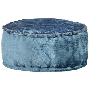 vidaXL puf 40x20 cm rund velour bl&aring;