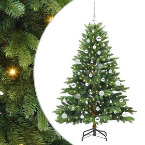 vidaXL Kunstigt juletr&aelig; med 150 LED'er Gr&oslash;n 150 cm PE og PVC