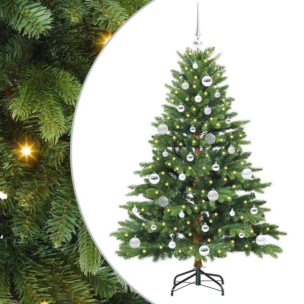 vidaXL Kunstigt juletr&aelig; med 150 LED'er Gr&oslash;n 150 cm PE og PVC