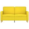 vidaXL 2-personers sofa 120 cm stof lysegul