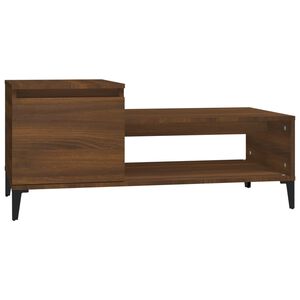 vidaXL sofabord 100x50x45 cm konstrueret tr&aelig; brun egetr&aelig;sfarve