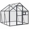 vidaXL voliere 1,79x2x1,85 m aluminium s&oslash;lvfarvet