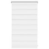 vidaXL zebragardin 50,9x100 cm stofbredde 46,7 cm hvid