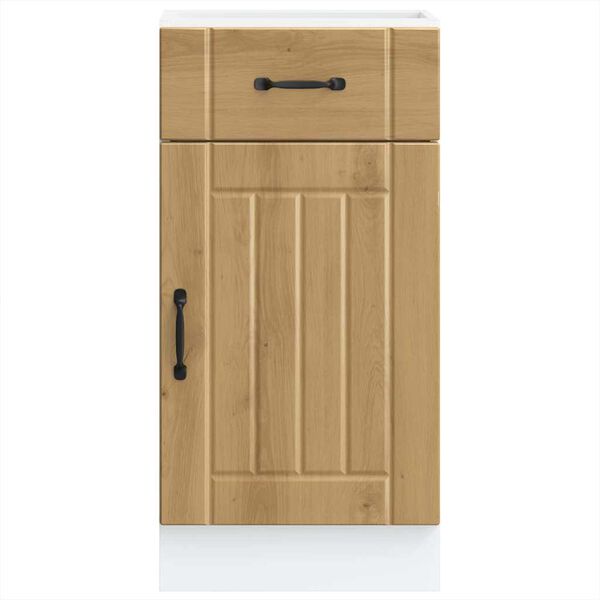 vidaXL k&oslash;kkenunderskab Lucca konstrueret tr&aelig; kunsteg