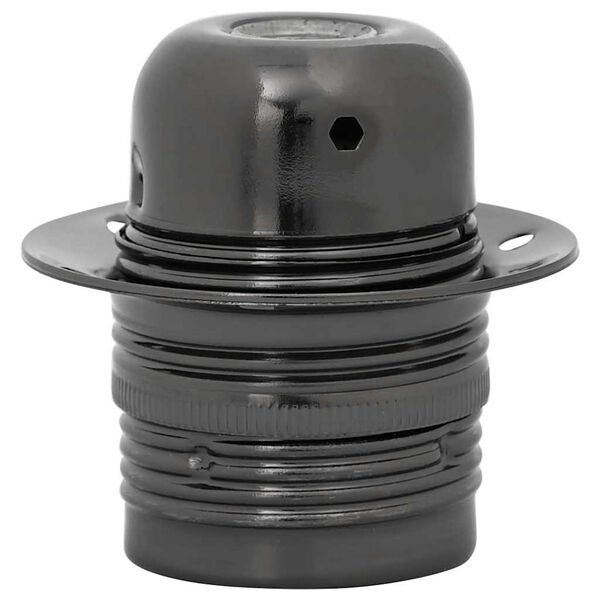 vidaXL lampeholdere 2 stk blank sort E27