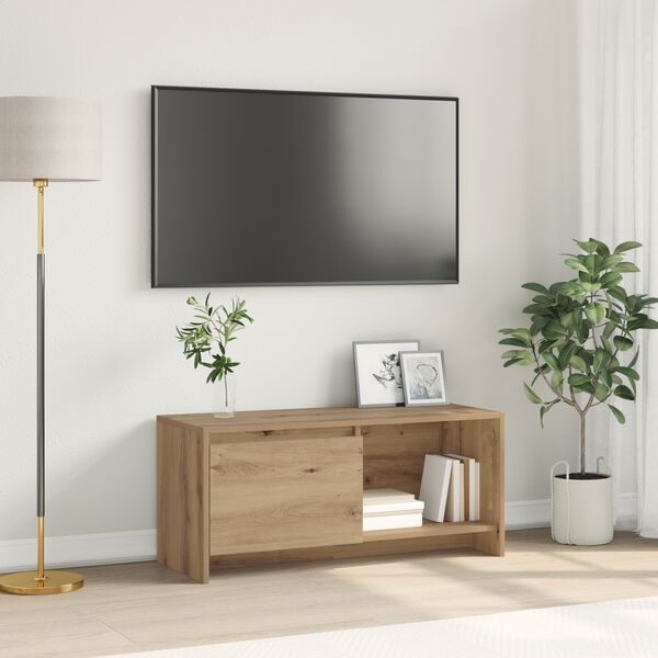 vidaXL TV-m&oslash;bels&aelig;t Artisan Egetr&aelig; 90 x 35 x 40 cm Konstrueret tr&aelig;