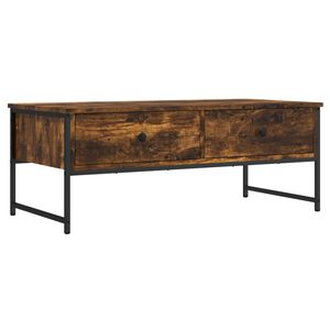 vidaXL sofabord 101x49x39,5 cm konstrueret tr&aelig; r&oslash;get egetr&aelig;sfarve