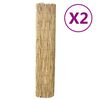vidaXL sivhegn 2 stk. 150x500 cm