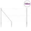 vidaXL Hegnsp&aelig;l S&oslash;lv 100 x 1 m (50 mm net) St&aring;l