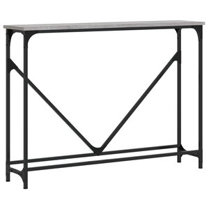 vidaXL konsolbord 102x22,5x75 cm konstrueret tr&aelig; gr&aring; sonoma-eg