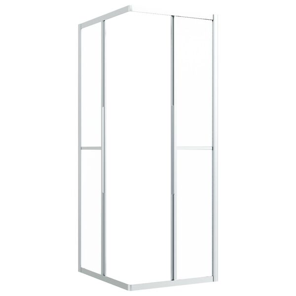 vidaXL brusekabine 90x70x180 cm matteret sikkerhedsglas