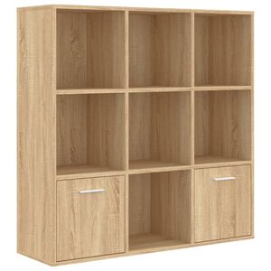 vidaXL bogreol 98x30x98 cm konstrueret tr&aelig; sonoma-eg