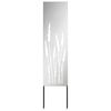 vidaXL Have privatliv sk&aelig;rm S&oslash;lv 32 x 140 cm Galvaniseret st&aring;l