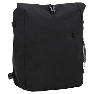 vidaXL Cykeltaske Sort 33 x 16 x 60 cm Polyester