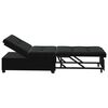 vidaXL Sovesofa Sort 194 x 67 x 82 cm Fl&oslash;jl