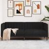 vidaXL 2-personers sofa stof sort