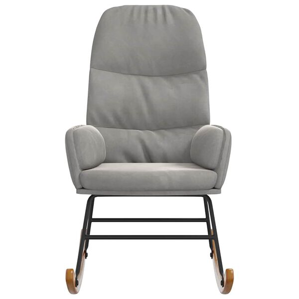 vidaXL gyngestol fl&oslash;jl lysegr&aring;