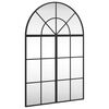 vidaXL v&aelig;gspejl 60x90 cm buet jern sort