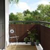 vidaXL altanafsk&aelig;rmning 300x80 cm polyrattan brun og sort
