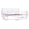 vidaXL sengeramme 200x200 cm massivt tr&aelig; sort