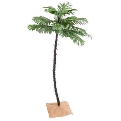 vidaXL LED-palmetræ 150 cm 88 LED'er varmt hvidt lys hvid