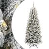 vidaXL Kunstigt juletr&aelig; Hvid 240 cm PVC og plastik og st&aring;l og PE