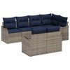 vidaXL Havesofa S&aelig;t Gr&aring; polyrattan