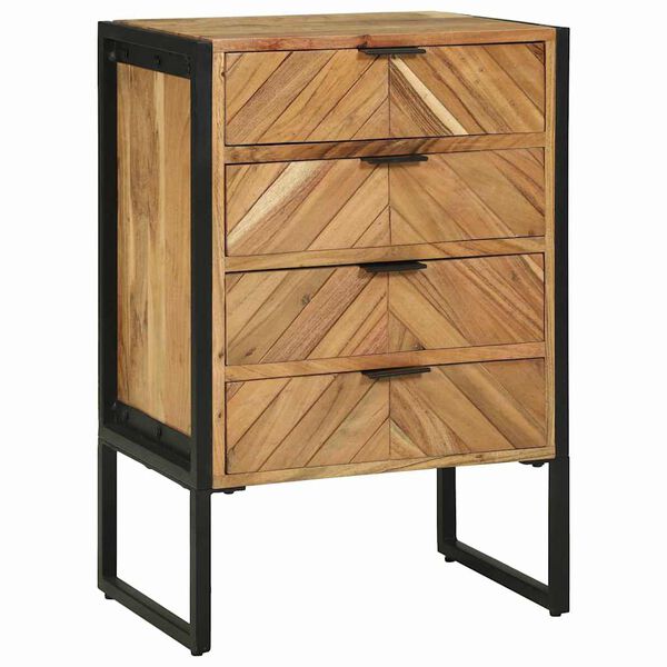 vidaXL Sideboard 70 x 35 x 75 cm Massivt akacietr&aelig;