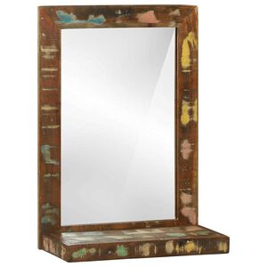 vidaXL Badev&aelig;relsesspejl Brun 50 x 22 x 70 cm Solid genbrugs tr&aelig;