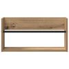 vidaXL Magasin Rack med hylde 2 pcs Artisan Egetr&aelig; 60 x 12 x 30 cm