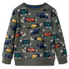 Sweatshirt til b&oslash;rn str. 104 kakifarvet
