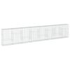 vidaXL gabionkurv med cover 800x50x150 cm galvaniseret jern