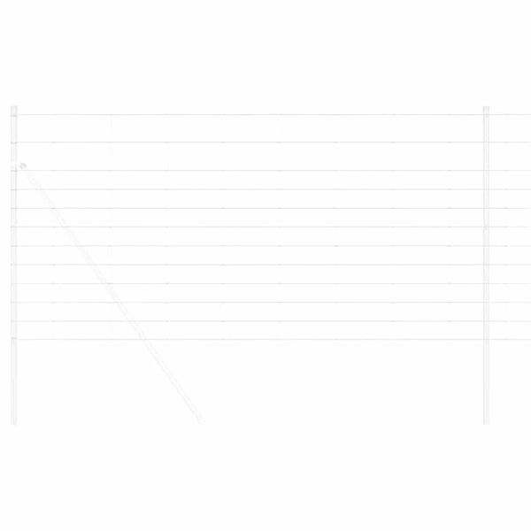 vidaXL Markhegn Sølv 50 x 1,2 m Galvaniseret stål