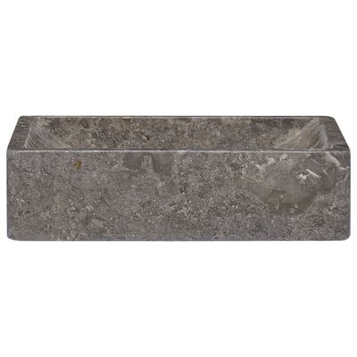 vidaXL håndvask 45x30x12 cm marmor grå højglans