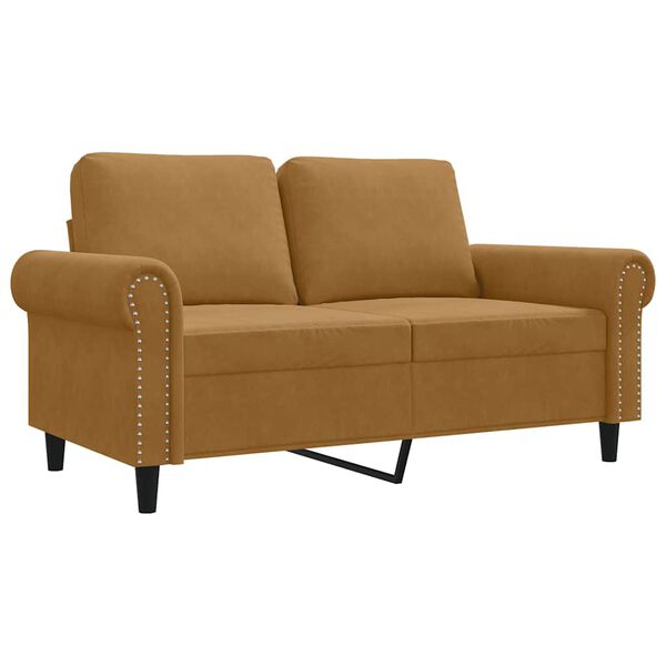vidaXL 2-personers sofa 120 cm fl&oslash;jl brun