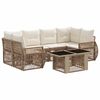 vidaXL Havesofa S&aelig;t 7 stk. Beige og cremehvid polyrattan
