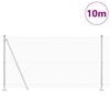 vidaXL Hegnspæl Sølv 10 x 1,2 m (12 x 12 mm net) Stål