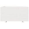 vidaXL plantekasse 90x90x49,5 cm massivt fyrretr&aelig; hvid